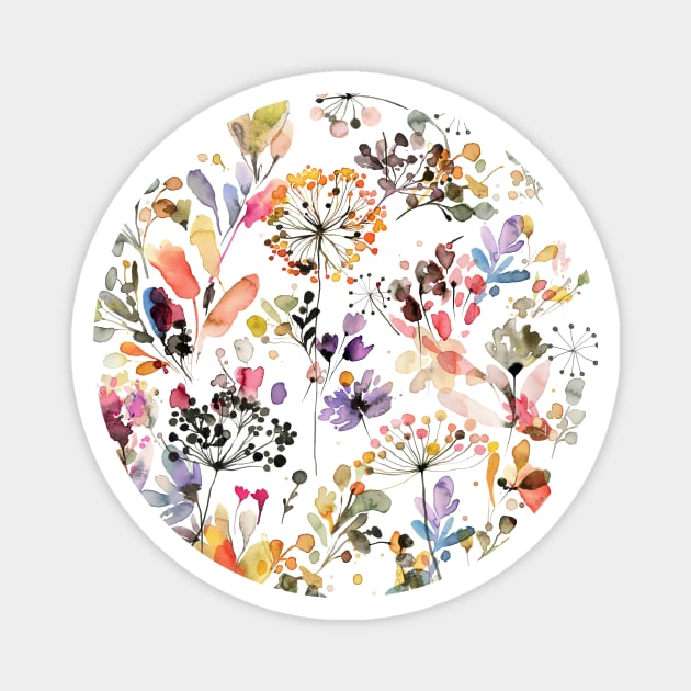 Spring Wild Grasses Magnet by ninoladesign